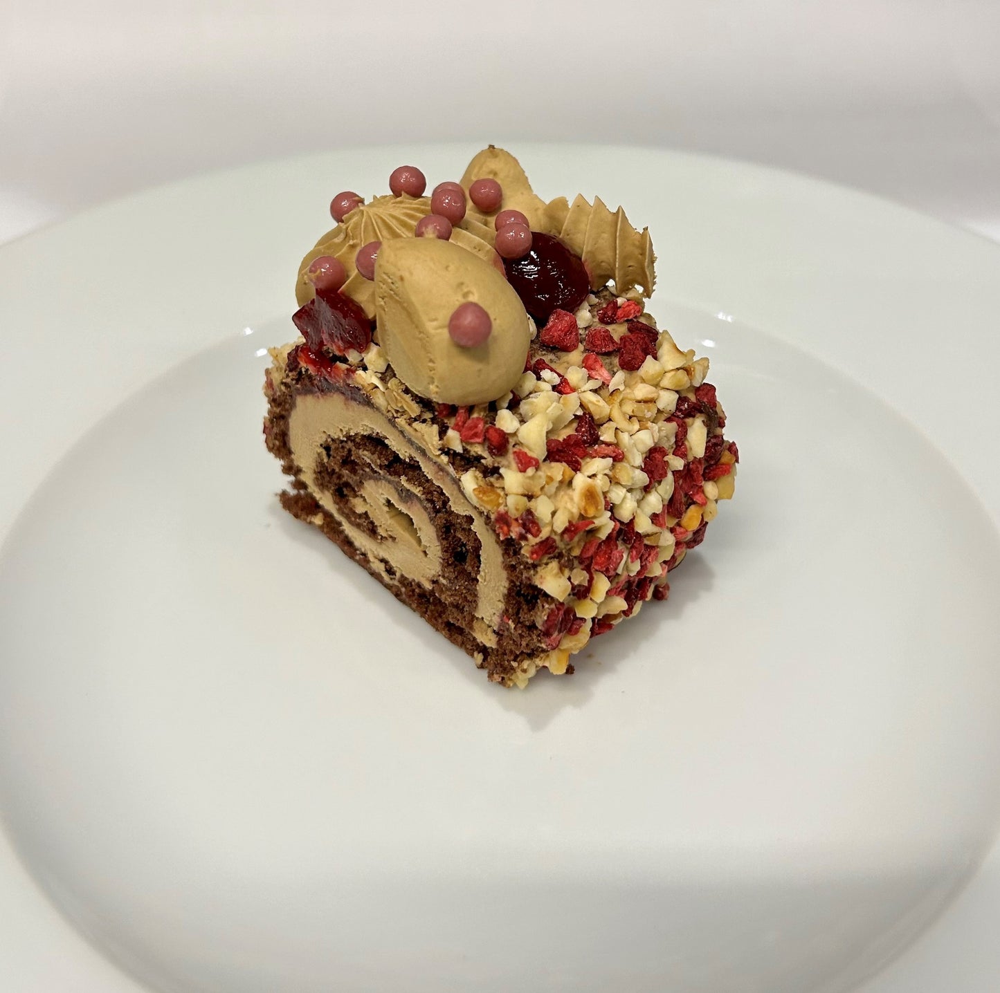 Fragilité roulade med nougattrøffelcreme